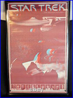 RARE 1979 Star Trek The Motion Picture, Movie Poster double sided w 3D Glasses