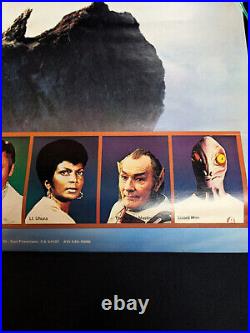 RARE 1979 Star Trek The Motion Picture, Movie Poster double sided w 3D Glasses