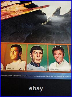 RARE 1979 Star Trek The Motion Picture, Movie Poster double sided w 3D Glasses