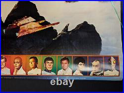 RARE 1979 Star Trek The Motion Picture, Movie Poster double sided w 3D Glasses