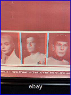 RARE 1979 Star Trek The Motion Picture, Movie Poster double sided w 3D Glasses