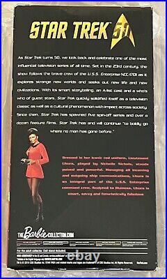 RARE Star Trek Lt. Uhura Barbie Mattel Black Label Doll SIGNED Nichelle Nichols