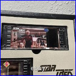RARE Star Trek TNG Film Cells 5 slide collection set & Display With Tasha Yar