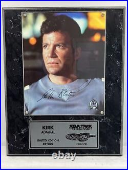 RARE William Shatner Star Trek The Motion Picture Autograph Plaque Admiral Kirk