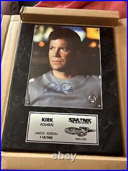 RARE William Shatner Star Trek The Motion Picture Autograph Signed Admiral Kirk