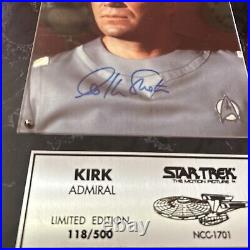 RARE William Shatner Star Trek The Motion Picture Autograph Signed Admiral Kirk