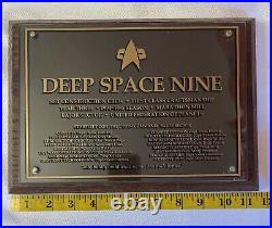 Rare 1994-95 Star Trek Deep Space Nine Construction Season 3 Cast Crew Plaque