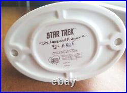 Rare Precious Moments Star Trek Live Long And Prosper Figures NO. A 1236