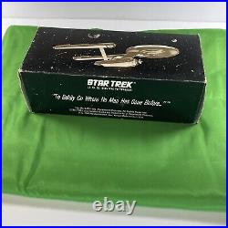 Rare Vintage Star Trek USS Enterprise 1993 Bronze Metal Statue R. S. Owens