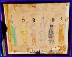 Robert Fletcher Star Trek Signed Costume Design Illustrations 1962 Original Art