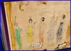 Robert Fletcher Star Trek Signed Costume Design Illustrations 1962 Original Art