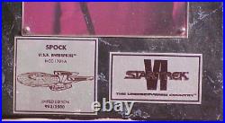 SHATNER/KIRK NIMOY/SPOCK Autographed Ltd Edition Photo Plaques STAR TREK VI