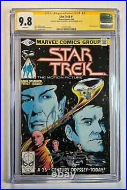 STAR TREK #1 CGC SS 9.8 Direct Edition signed William Shatner + Jim Shooter NM