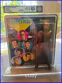 STAR TREK 1975 MEGO STAR TREK SERIES 2 Klingon Rare Yellow Name AFA GRADED 85