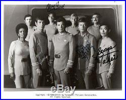 STAR TREK 1978 Movie CastPhoto NIMOY, KELLEY, BARRETT, TAKEI Autographed