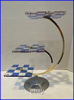 STAR TREK 1994 Franklin Mint Vintage Tridimensional 3D Chess Set with COA