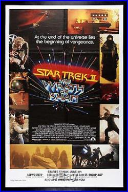 STAR TREK 2 THE WRATH OF KHAN CineMasterpieces HALF SUBWAY MOVIE POSTER 1982