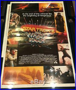 STAR TREK 2 THE WRATH OF KHAN Extremely Rare XX Large 40x 60 MOVIE POSTER 1982