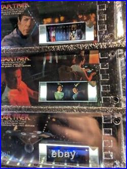 STAR TREK 70mm Collectible Cell Frames with custom Lighted Display Case NICE