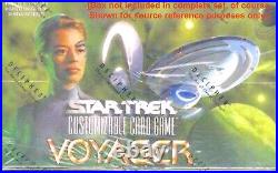 STAR TREK CCG 1st Edition VOYAGER COMPLETE 201-Card MINT SET+Sleeved+Ultra-RARE