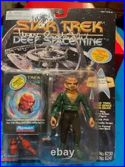 STAR TREK DS-9 Signed ROM with Nog ACTION FIGURE (Playmates, 1995) NEW