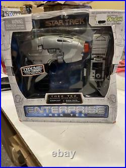 STAR TREK ENTERPRISE Trek Tek. Starfleet Phase Pistol. Communicator NIP