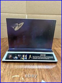 STAR TREK ETCHED LASER GLASS SCULPTURE TO BOLDLY GO 50th ANNIVERSARY 2016 Rare