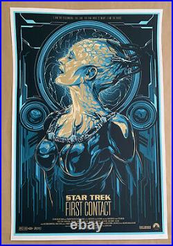 STAR TREK FIRST CONTACT Screen Print Movie Poster Ken Taylor Numbered Alamo