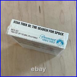 STAR TREK III Search for Spock (1984) Sealed Betamax Paramount Sci Fi Adventure