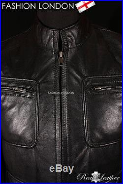 STAR TREK Men's Film Movies Leather Jacket Black Soft Lambskin Jacket 2438