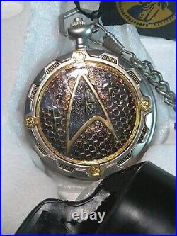 STAR TREK Starship Enterprise Pocket Watch 1999 Franklin Mint New