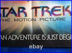 STAR TREK THE MOTION PICTURE Original UK Quad Movie Poster Shatner Nimoy