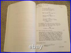 STAR TREK THE MOTION PICTURE Shooting Script Signed by James Doohan (Scotty)