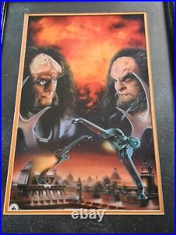 STAR TREK Testament By Fire Gowron & Martok By Keith Paul FRAMED