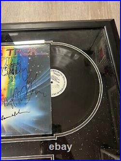 STAR TREK The Motion Picture signed Vinyl LP Framed Nimoy Shatner Uhura Koenig