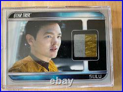 STAR TREK The Movie 2009 JOHN CHO as SULU Costume Card CC4 RARE VARIANT 2 COLOR