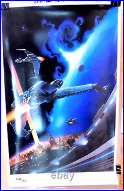 STAR TREK The Next Generatin 1994 Poster signed by Hemran Zimmerman BL