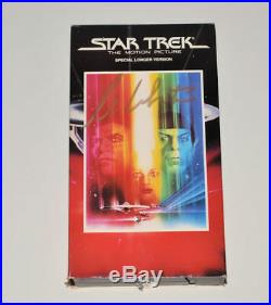STAR TREK VHS MOVIE Autographed WILLIAM SHATNER SPECIAL LONGER EDITION