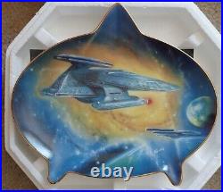 Set Of 7 Hamilton Collection Star Trek Plates Starships of the Next Generation