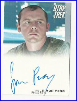 Simon Pegg as Scotty 2009 Rittenhouse STAR TREK XI Movie Autograph Card Auto