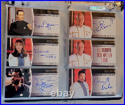 Skybox Star Trek Insurrection Movie Complete Master Set Autographs Gold Binder +