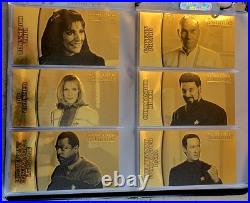 Skybox Star Trek Insurrection Movie Complete Master Set Autographs Gold Binder +