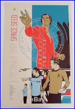 Space Seed Star Trek Mondo Poster By Martin Ansin Limited Edition Screen Print