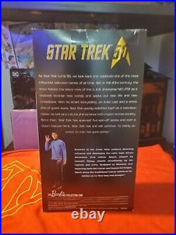 Spock Barbie Star Trek 50th Anniversary Black Label Box Wear