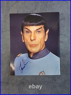 Spock Nimoy Signed Autograph 10x8 Photo Star Trek Motion Picture 1979 u-2F