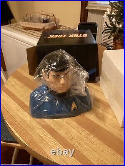 Spock Star Trek Cookie Jar Rare Collectible New In Box