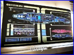 StAr TrEk prop Enterprise A Science lcars translight print Monster 5 FOOT