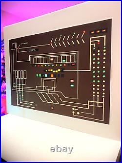 StAr TrEk prop Enterprise E first contact computer poly print EXCELLENT Yes