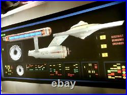 StAr TrEk prop MSD TOS Entereprise 1701 galaxy Transligh print EXCELLENT 5 Foot