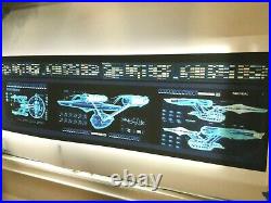 StAr TrEk prop MSD TOS Entereprise 1701 galaxy Transligh print EXCELLENT 5 Foot